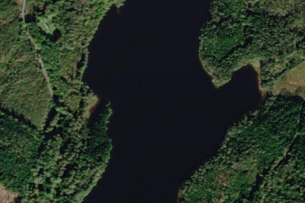 Satellite image of the area around Stora Agnsjön