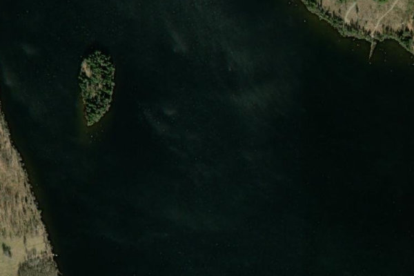 Satellite image of the area around Fiolen