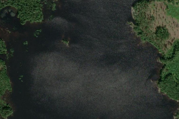 Satellite image of the area around Boasjö