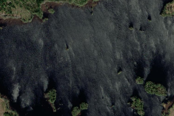 Satellite image of the area around Ygden