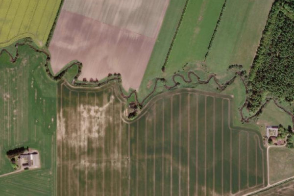 Satellite image of the area around Elling Å