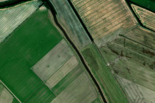 Satellite image of the area around Storå