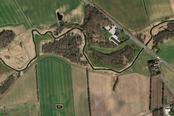 Satellite image of the area around Alling Å