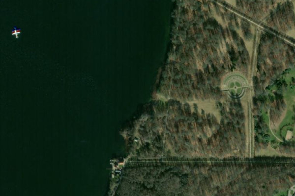 Satellite image of the area around Esrum Sø