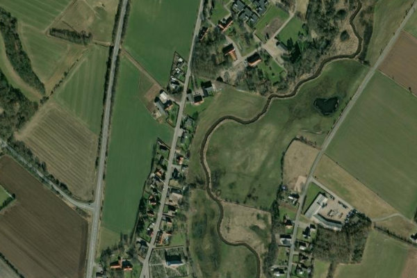Satellite image of the area around Lobæk