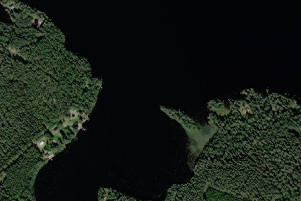 Satellite image of the area around Alajärvi