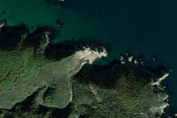 Satellite image of the area around Korsan Koyu