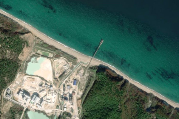Satellite image of the area around Maden Deresi