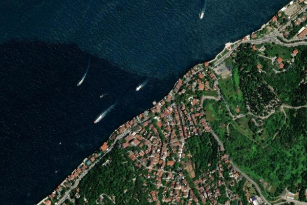 Satellite image of the area around Kuzguncuk İskelesi