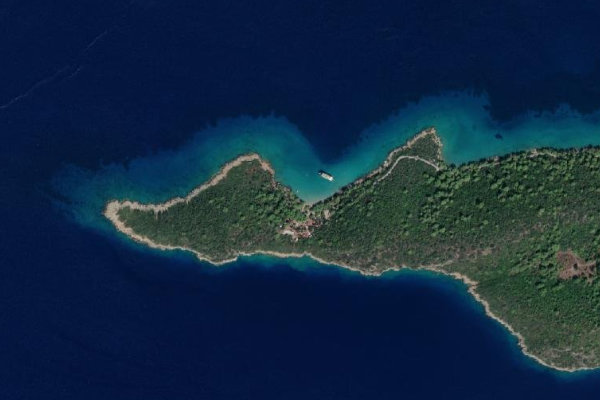 Satellite image of the area around İncekum