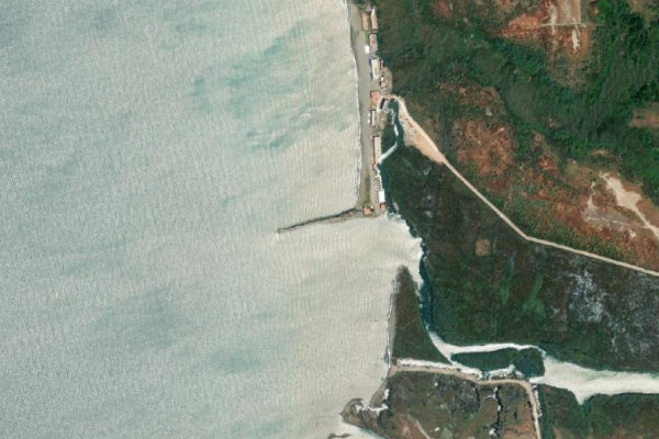 Satellite image of the area around Kite Plajı