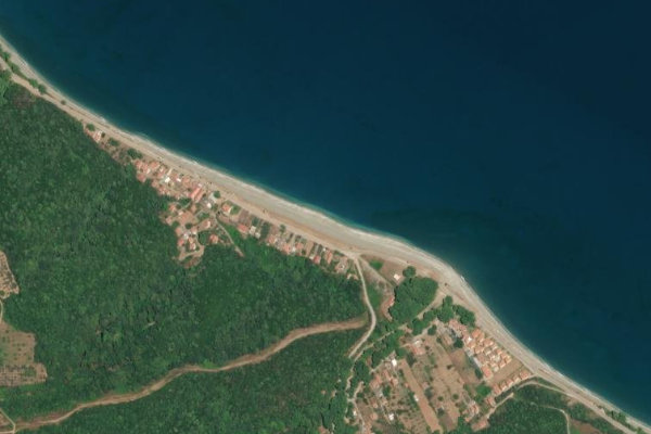 Satellite image of the area around Paliouria