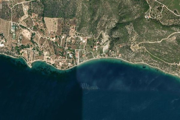 Satellite image of the area around Skáloma