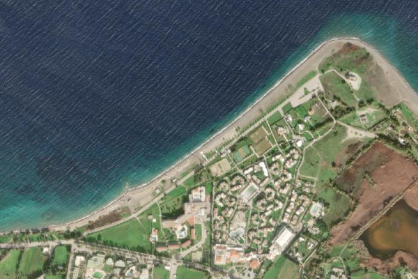 Satellite image of the area around Psalidi