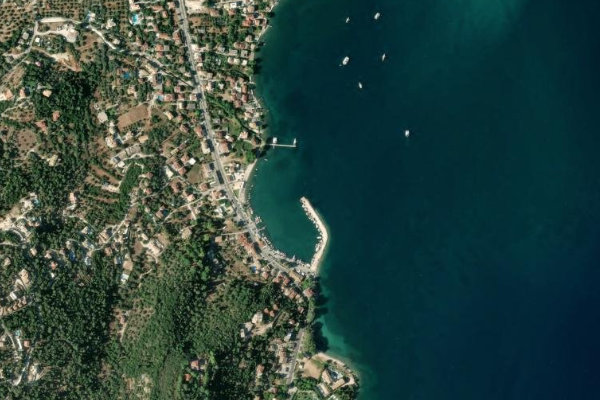 Satellite image of the area around Ligia