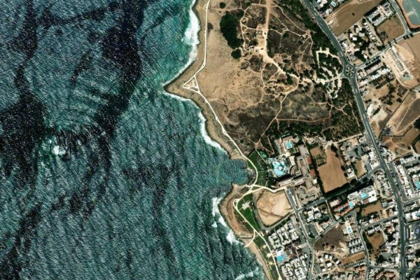 Imagen de satélite del entorno de Elysium Beach