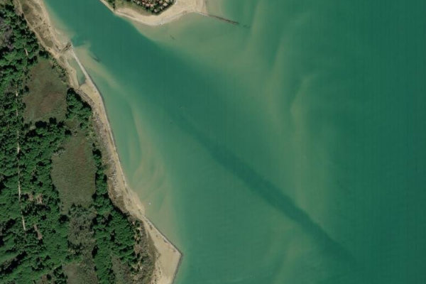 Imagen de satélite del entorno de Tagliamento