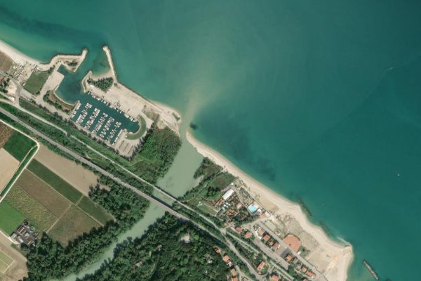 Imagen de satélite del entorno de Fiume Sangro