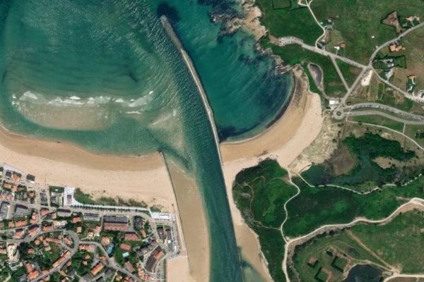 Imagen de satélite del entorno de Río Saja