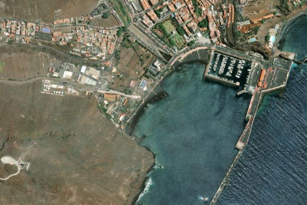 Imagen de satélite del entorno de San Sebastián de La Gomera · sector de rompeolas 2
