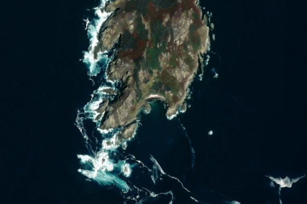 Imagen de satélite del entorno de A Area do Porto do Sol