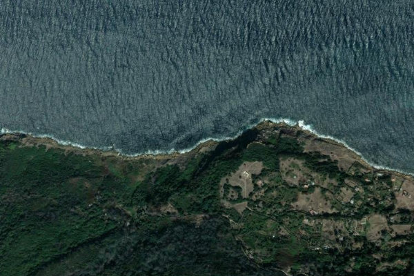 Imagen de satélite del entorno de Tarifa · sector de costa mixta