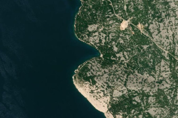 Imagen de satélite del entorno de Donja Klada