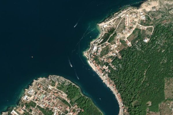 Imagen de satélite del entorno de Novigrad
