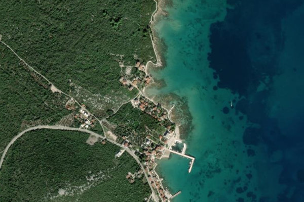 Imagen de satélite del entorno de Drače