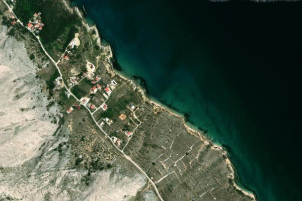 Imagen de satélite del entorno de Bošana