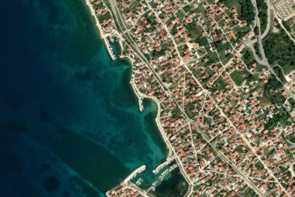 Imagen de satélite del entorno de Bibinje