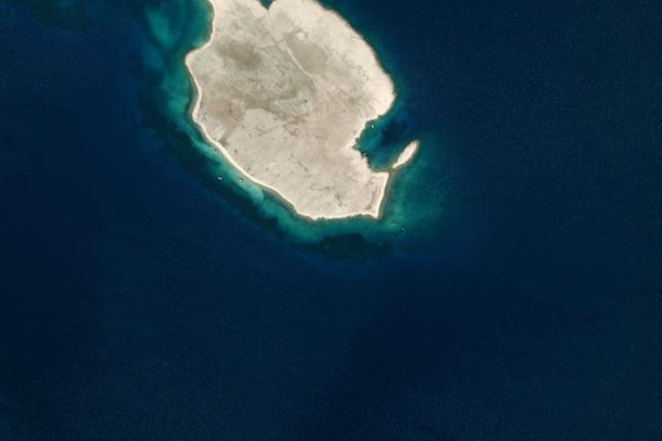 Imagen de satélite del entorno de Mali Sikavac
