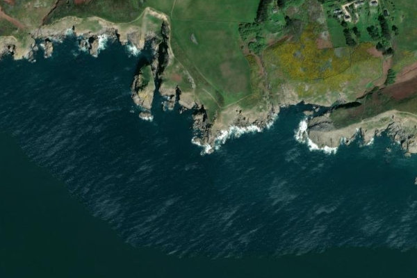 Imagen de satélite del entorno de Pointe de Bourhig