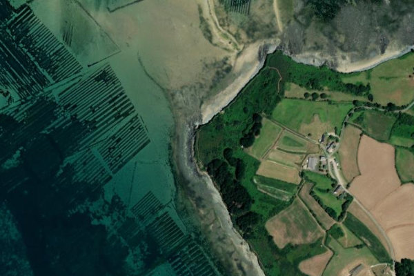 Imagen de satélite del entorno de Pointe de Barnénez