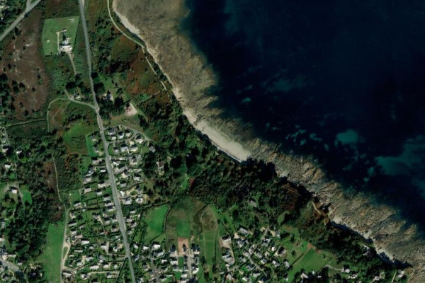 Imagen de satélite del entorno de Grève Saint Pierre