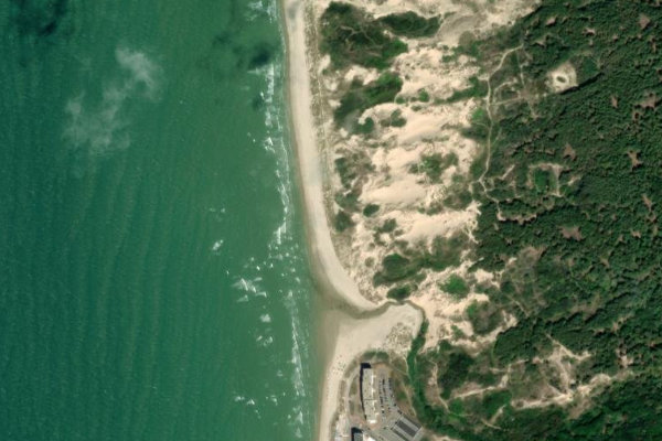 Imagen de satélite del entorno de Hardelot Plage