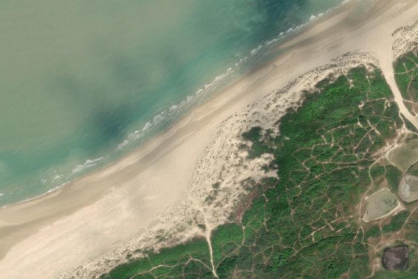 Imagen de satélite del entorno de Blériot-Plage