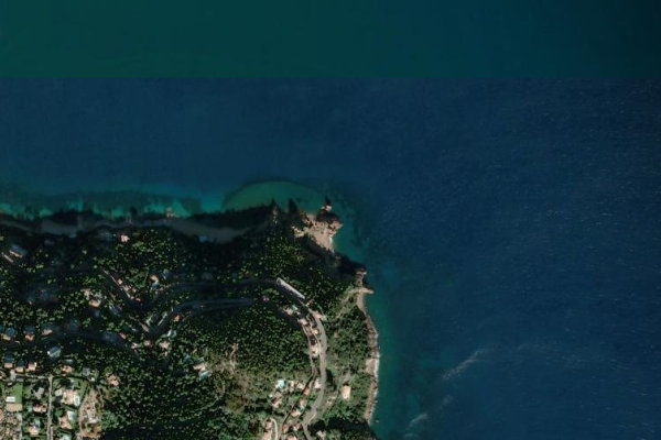 Imagen de satélite del entorno de Pointe de l'Aiguille (Théoule-sur-Mer)