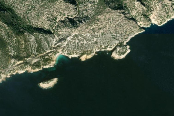 Imagen de satélite del entorno de Baume Rousse