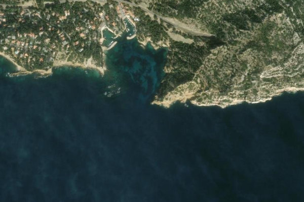 Imagen de satélite del entorno de Cap Méjean