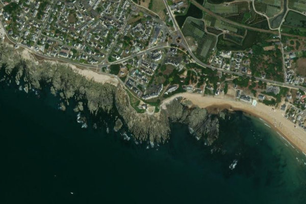 Imagen de satélite del entorno de Pointe du Fort