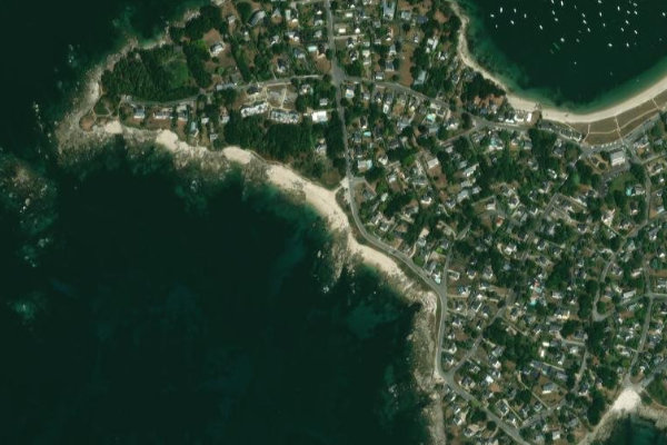 Imagen de satélite del entorno de Plage du Large
