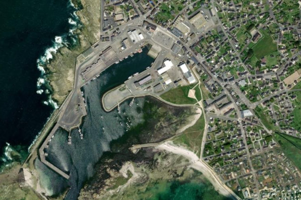 Imagen de satélite del entorno de Port de Saint-Guénolé