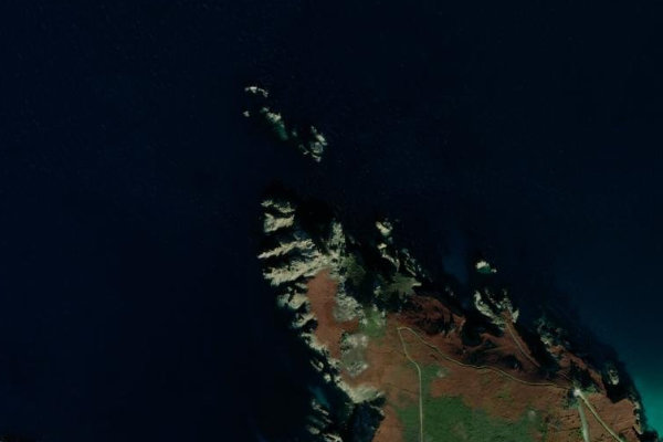 Imagen de satélite del entorno de Pointe de Penharn