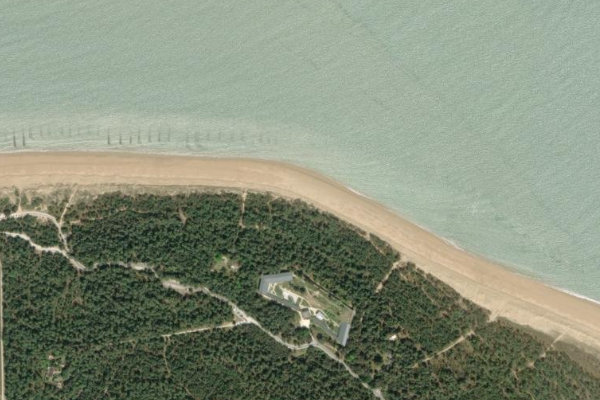 Imagen de satélite del entorno de Pointe des Saumonards