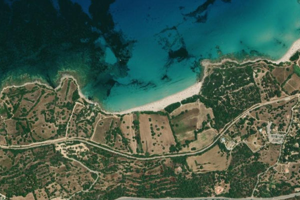 Imagen de satélite del entorno de Ghjunchitu
