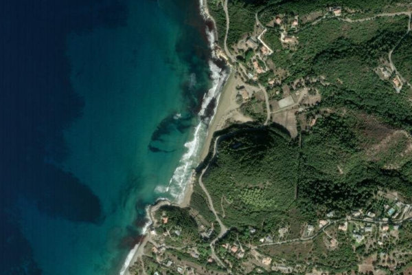Imagen de satélite del entorno de Plage de Farinole