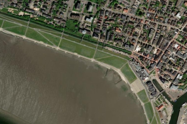 Imagen de satélite del entorno de Büsum