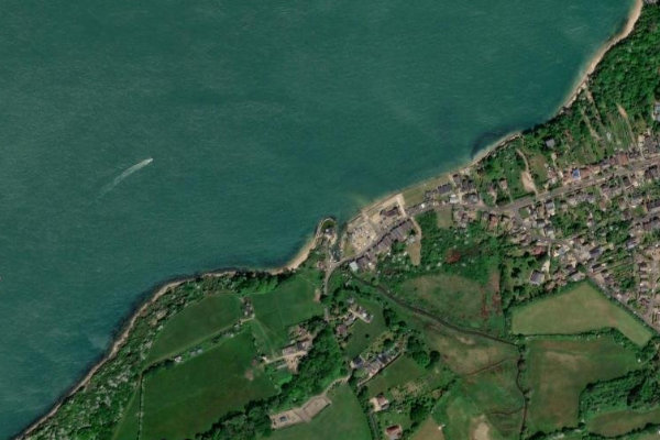Imagen de satélite del entorno de Gurnard Bay