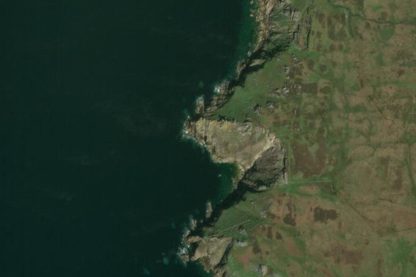 Imagen de satélite del entorno de Dead Cow Point